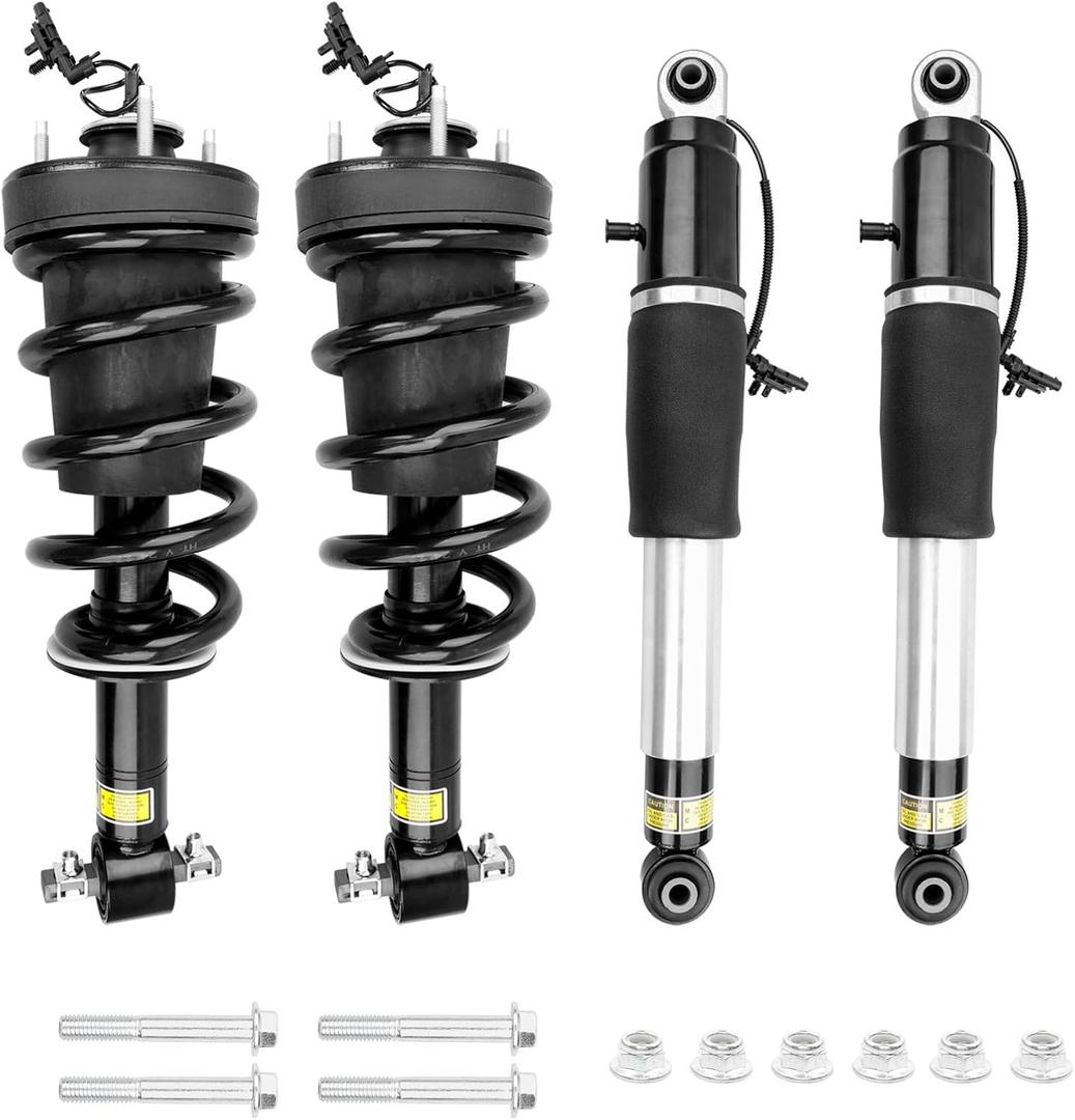 84176631 84176675 Front & Rear Shock Strut Absorber Suspension w/Magnetic Ride Control,Compatible with 2015-2020 Cadillac Escalade, Chevy Tahoe, Suburban, GMC Yukon XL(4 Pack)