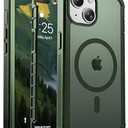 jaroco for iPhone 15 case, [Compatible with MagSafe][Military Grade Drop Protection][Heavy Duty Protection][Non-Slip][Shockproof] with 2-Layer Durable Bumper Phone Case 6.1''-Army Green