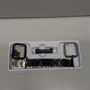 REASDEN Stainless Steel Band and Case Compatible With Apple Watch Iwatch Ultra Series 11 10 9 8 7 6 5 4 3 2 1 SE 49mm 45mm 46mm 44mm 42mm 41mm 40mm 38mm,Men Women Classic Classy Metal Business, Color: Black&Silver