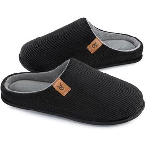 VeraCosy Men's Cozy Slip-on Slippers Corduroy Memory Foam Indoor House Shoes, 13-14 VeraCosy Men's Cozy Slip-on Slippers Corduroy Memory Foam Indoor House Shoes, 13-14