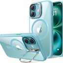 ESR for iPhone 16 Case, Compatible with MagSafe, Military-Grade Protective Case, Built-in Stash Stand Phone Case, Scratch-Resistant Back Cover, Classic Series, Clear Green