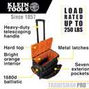 Klein Tools 55473RTB Rolling Tool Bag, Tradesman Pro Tool Master, 250lbs Load Rated