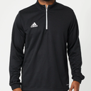 Adidas Men's Team Entrada 1/2 Zip Top  (X-Large, Black)