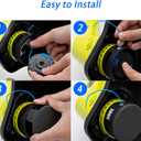 A ANLEOLIFE AC14RL3A String Trimmer Replacement Line with AC14HCA Cap, 11ft/0.065" Autofeed Spools for RYOBI 18V, 24V and 40V Cordless Trimmers (12 Spools & 1 Cap)