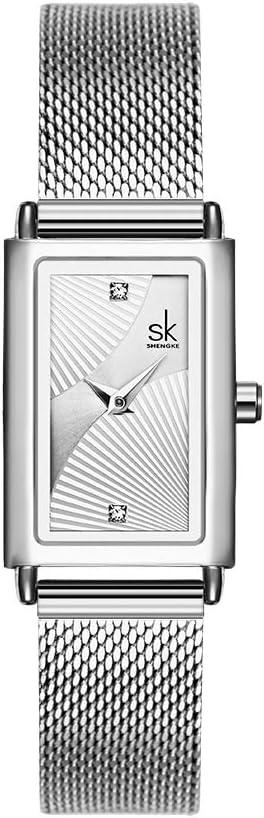 SHENGKE Minimalist Watch (Love Me Tender Love Me Home) Casual Fashion Wrist Watch (Silver(0119))