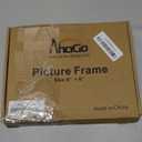 Silver Floating Frame, 10"x12", Horizontal, For Picture 8.5x11, 8x10, 7x9, Tabletop Metal Photo Frame, Classy Gift For Anniversary, Wedding or Birthday. back glass is broken