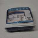 MIYE Pleated Waffle Weave Bed Skirt, Tailored Dust Ruffle 12 Inch Drop Easy Fit, Machine Washable (Navy Blue, King - 12" Drop)