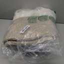 Woven Blanket Basket,65L Large Rope Storage Bin with Handles, Organizer for Blankets Toys Book and Clothes, Laundry Basket for Living Room Bedroom Nursery,White&Brown