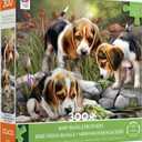 Ceaco - Tom Wood - Baby Beagle Brothers - 300 Oversized Piece Jigsaw Puzzle