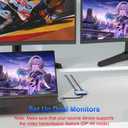 DisplayPort Splitter for Dual Monitors, 4K@60Hz USB C to Dual DisplayPort Splitter Adapter for Extended Display with 2 Displayports/USB3.0/100W PD Fast Charging, Compatible with MacBook/HP/Dell/Lenovo