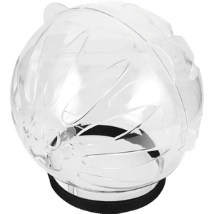 POPETPOP Cat Helmet Clear Protective Head Hood for Cats After Surgery 6.29X6.29X6.29In Breathable Cat Muzzle to Prevent Biting and Licking