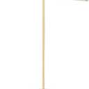 Coward T-Bar Necklace Organizer Stand, Velvet Necklace Bracelet Holder Stand with Metal Base, Hanging Jewelry Display Organizer for Women Girls (Gold 1.6cm thickness tube)