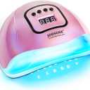 JODSONE Pink U V Nail Lamp for Gel Nail Polish Manicure Light with 4 Timers & Automatic Sensor Nail Dryer Curing LED Light