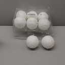 Lyrow 12 Pcs Large Glitter Christmas Ball Ornament Vintage Foam Christmas Tree Balls Sequin Hanging Ornament for Xmas Tree Home Wedding Winter Holiday Party Decor(Silver,4 Inch)