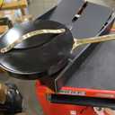 Caraway Nonstick Ceramic Sauté Pan with Lid (4.5 qt, 11.8") - Non Toxic, PTFE & PFOA Free - Oven Safe & Compatible with All Stovetops (Gas, Electric & Induction) - Black