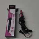 FARERY Mini Hair Crimper 3 Temperature Adjustable, 3 Barrel Curling Iron for Short Hair, Hair Waver for Women Beach Waves, 1/2 Inch Travel Size, Dual Voltage, Pouch Bag