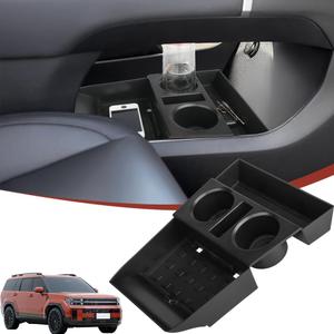 for 2024 2025 2026 Hyundai Santa Fe Insert Glove Pallet Organizer Center Console Armrest Storage Box Tray Santa Fe 2024 2025 2026 Accessories (2024 2025 Santa Fe Lower Console Tray)