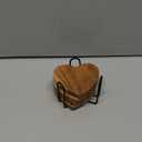 Samhita Acacia Wood Heart Shape Coaster Set of 4 with Iron Holder for Coffee Table Dcor Housewarming Gift New Home Kitchen Dcor