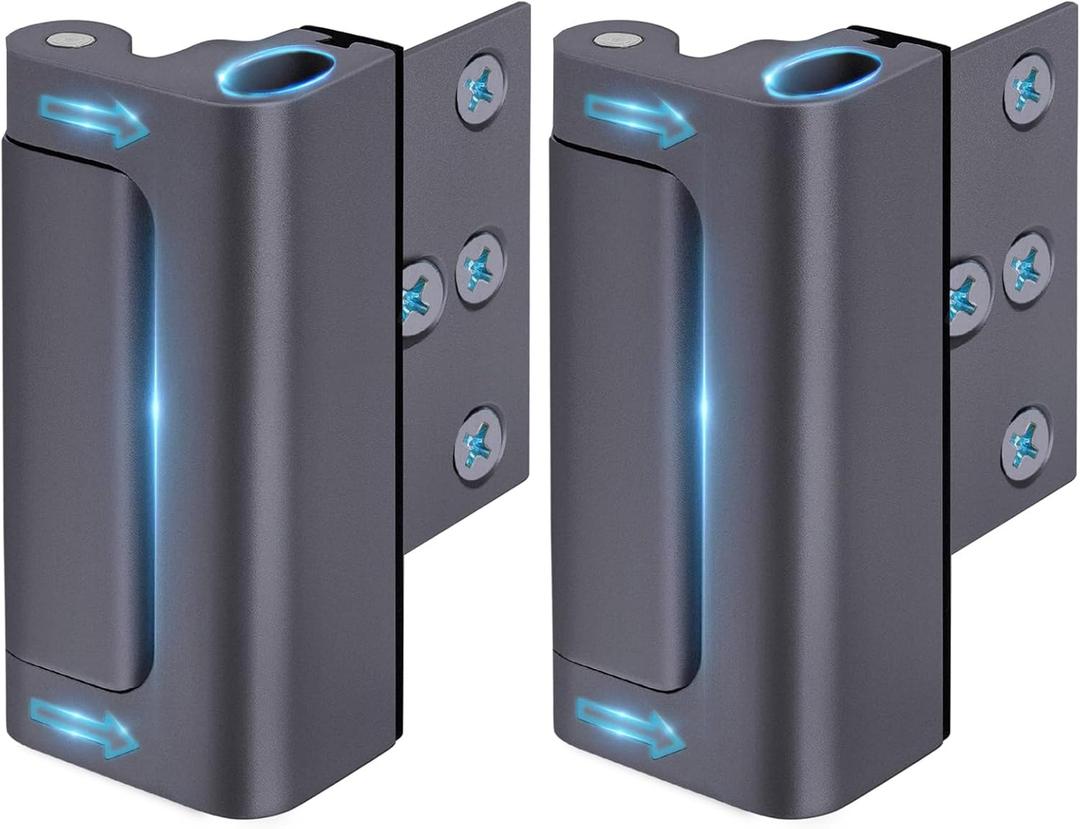 Door Lock for Front Door Kids Safety - Home Security Door Reinforcement Lock Child Proof Doors Latch for Top of Door from Inside Toddler Guardian High Flip Childproof for Night Apartment Bedroom