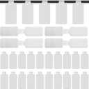 60 Pieces Self-Adhesive Cable Labels, Paste Wire Labels, Nylon Writable Cord Tags Waterproof White Wire Cable Tags for Electronics Office Computers Management and Identification