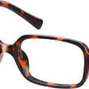 4 x Blue Light Glasses for Woman, Small Square Fashion Computer Glasses - Lightweight & UV Protection