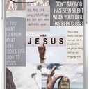 Jesus Quotes Case for iPhone 14,Christian Bible Verse Collage,Unique Trendy TPU Bumper Case Compatible with iPhone 14