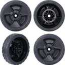 CheeMuii 4 Pack HRN216 Lawn Mower Wheels Kit 2 Rear Wheels Replace for 42710-VR8-N00ZA and 2 Front Wheels Replace for 44710-VR8-N00ZA Compatible with Honda HRN216 Lawn Mower