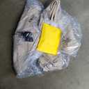 Shintenchi 7 Pieces Patio Furniture Sets Outdoor All-Weather Sectional Patio Sofa Set PE Rattan Manual Weaving Wicker Patio Conversation Set with Glass Table&Ottoman Cushion and Red Pillows, Beige