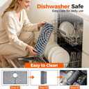 Snuggery Silicone Sink Protector for Kitchen Sink 28" x 15" Flexible Sink Mat, Heat Resistant Grid, Non-Slip Rack, Easy to Clean Dishwasher Safe Fits Farmhouse, Single & Double Bowl Sinks
