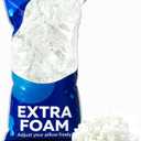 Shredded Memory Foam Filling, 0.44 lb Extra Foam Pillow Refill, CertiPUR-US Certified Foam, Pillow Stuffing for Cushions, Pet Beds, Throw Pillows and DIY Crafts, White