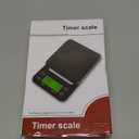 Coffee Scale with Timer - 0.1g Accurate, 3kg Drip Espresso Scale for Pour Over Coffee, Portable Digital Kitchen Food Scale with, LCD Displa, Non-Slip Mat (Including Batteries) - Black