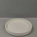 KIVY Round Decorative Concrete Tray 11x1,5 Inch - Modern Circle Coffee Table Tray - Home Decor Flat Bowl for Livingroom & Bedroom - Bandejas Decorativas - Circle Coffee Table Centerpiece (Cream)