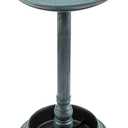 Alpine Corporation 25" Tall Outdoor Birdbath with Planter Pedestal Yard Statue, Stunning Garden Accent, 15" Round, Green
