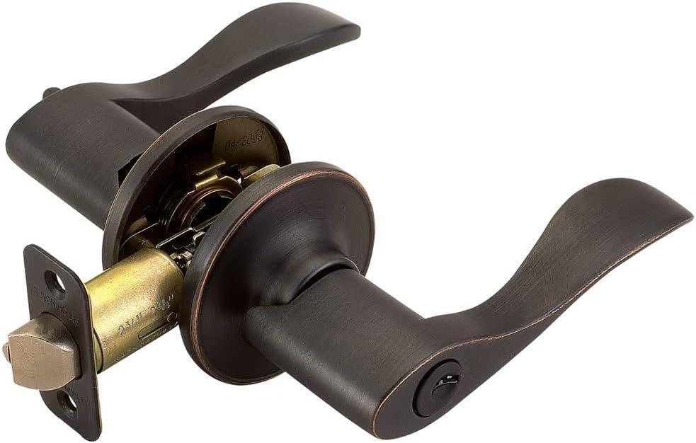 Design House Springdale Keyed Entry Exterior Door Lever Handle Lockset, Oil-Rubbed Bronze, 6.375 in x 1.94 in x 2.625 in, Item 700542
