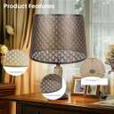 Barrel lamp shades,metal lampshades,large lamp shades for table lamps,drum lamp shades for table lamps,12" Top x 14" Bottom x 10" High (Spider) Metal Bronze Gold lamp cover,lampshades for floor lamps
