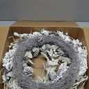 Winter Birch Pinecone Wreath - 26 Inch Winter Front Door Wreath with Pinecone Needle for Front Door or Indoor Home Wall Window Christmas Decor (Grayish Green)