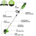 Greenworks 40V 12-Inch Cordless String Trimmer, Battery and Charger Not Included, BST4000