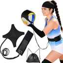 Volleyball Solo Training Set with Adjustable Rebound System Serve, Set & Spike Practice Equipment for Youth, Teens & Adults