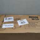Michao Spin Mop Bucket Deluxe 360 Spinning Floor Cleaning System with 6 Microfiber Replacement Head Refills,62" Extended Handle,4X Wheel for Home Cleaning