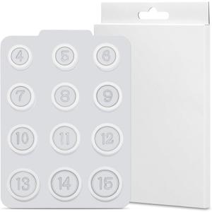 Smart Ring Sizing Kit, Compatible with Oura Ring4, Measure Finger Size Before Buying Ring, Ring Sizer Measuring Tool, Size 4-15 (White)