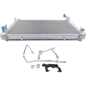 Radiator With Condenser Replacement for Nissan 370Z 09-20 Infiniti G37 Q40 Q60 09-15 3.7L V6