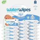 WaterWipes Sensitive+ Newborn & Baby Wipes, 3-In-1 Cleans, Cares, Protects, 99.9% Water, Unscented & Hypoallergenic, 1080 Count (14 Packs)