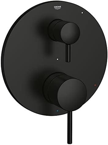 Grohe 294232430 Timeless Pressure Balance Valve Trim with 2-Way Diverter and Cartridge, Matte Black