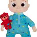 CoComelon Musical JJ Plush Doll - Press Tummy to Sing Bedtime Song Clips - Includes Feature and Small Pillow Plush Teddy Bears