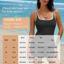 Aleumdr Tankini Swimsuits for Women Tummy Control Bathing Suits Sporty Two Piece High Waisted Swimwear with Shorts (Black, XL)