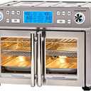 Emeril Lagasse Dual Zone 360 Air Fryer Oven Combo with French Door, 25 QT Extra Large, Cook Two Foods in Different Ways, Up to 60% Faster from Frozen to Finish