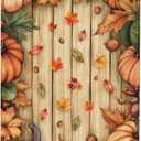 Fall Wooden Rectangle Tablecloth Washable Table Cloth 60x90 Inch Table Cover Waterproof for Decoration Kitchen Dining Room