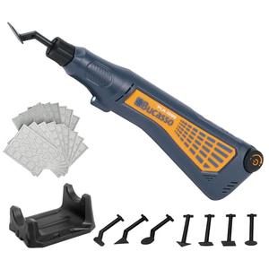 Cordless Pen Sander, Variable Speed and USB Charging with LED Light, Multi-Purpose Power Tool for Sanding, Polishing, Finishing, DIY Crafts, Blue