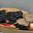 DomKom 12FT Christmas Inflatables Black Santa Sleigh, Black Santa Claus on Sleigh with Five Reindeers Blow up Giant Yard Decoration, Outdoor Built-in LED Lights Party Lawn Holiday Winter Decor Outside