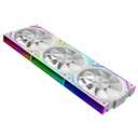 PC Fan JM-V2 RS 120 Infinity Mirror Module Daisy-Chain ARGB Fan 120mm Triple Pack Suitable for Computer Case & 360mm AIO Cooler (White)
